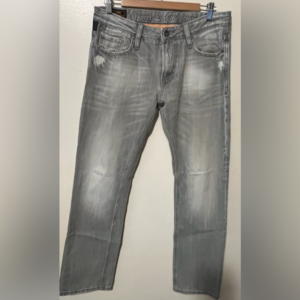 Rivet de cru Mens straight leg Luke jeans